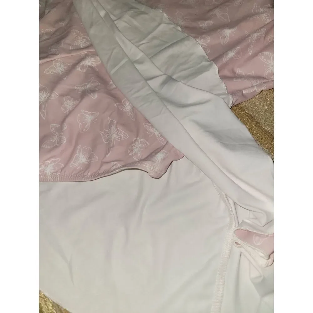 Pink butterfly pattern One piece bathing suit - Picture 8 of 10